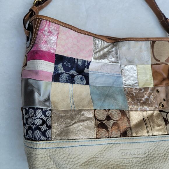 Coach Patchwork Leather Tote - Picture 5 of 12